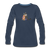 Women's Premium Long Sleeve T-Shirt - Cat And Dog Hug - navy