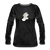 Women's Premium Long Sleeve T-Shirt - Snowboarding Cat And Dog - charcoal gray
